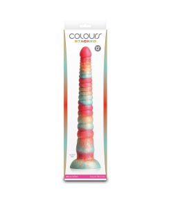 Colours Stacked 12 In. Dildo Red/Gold