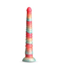 Colours Stacked 12 In. Dildo Red/Gold