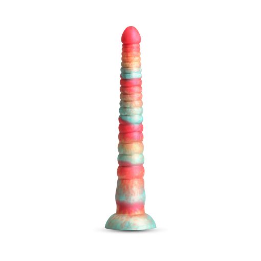 Colours Stacked 12 In. Dildo Red/Gold - Image 2