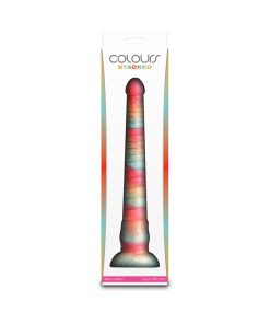 Colours Stacked 12 In. Dildo Red/Gold