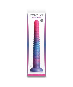 Colours Stacked 12 In. Dildo Pink/Blue