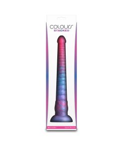 Colours Stacked 12 In. Dildo Pink/Blue