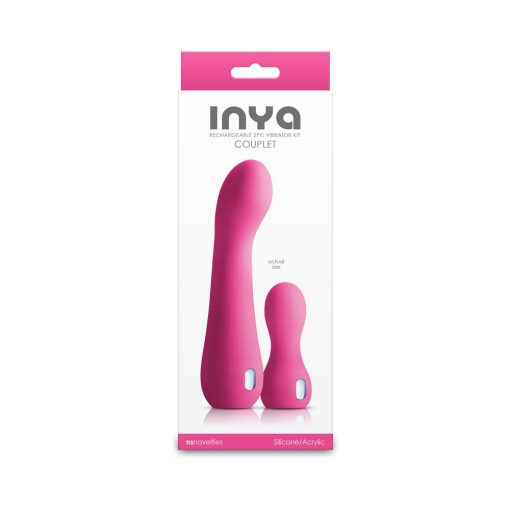Inya Couplet Rechargeable 2-Piece Vibrator Kit Pink