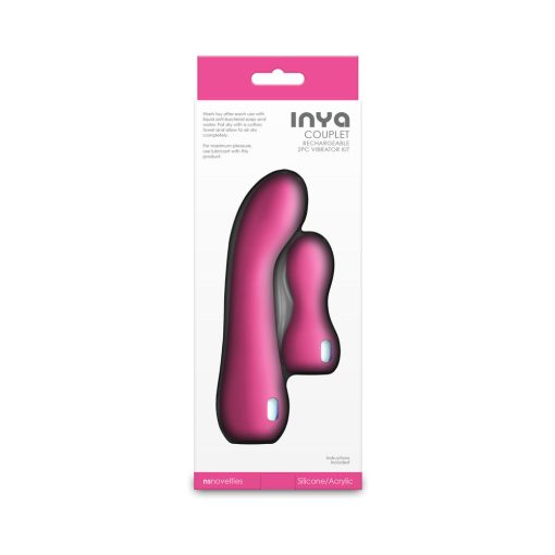 Inya Couplet Rechargeable 2-Piece Vibrator Kit Pink - Image 4