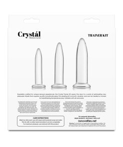 Crystal 3-Piece Glass Trainer Kit Clear