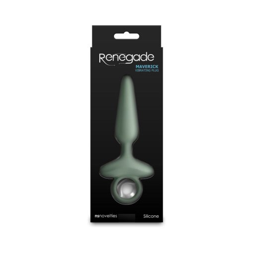 Renegade Maverick Rechargeable Vibrating Anal Plug Sage - Image 4