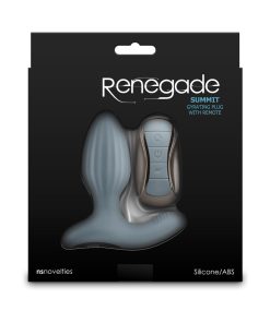 Renegade Summit Rechargeable Gyrating Plug With Remote Gray