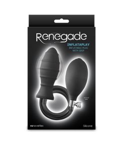 Renegade Inflataplay Inflatable Plug With Grip Black
