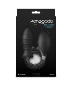 Renegade Inflataplay Inflatable Plug With Grip Black