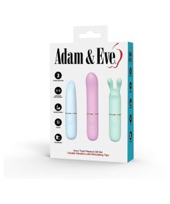 Adam & Eve Eve’s Triple Pleasure Gift Set – Rechargeable Bullet Vibe Trio