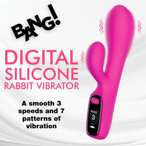 Bang! Digital Silicone Rabbit Vibrator - Image 12