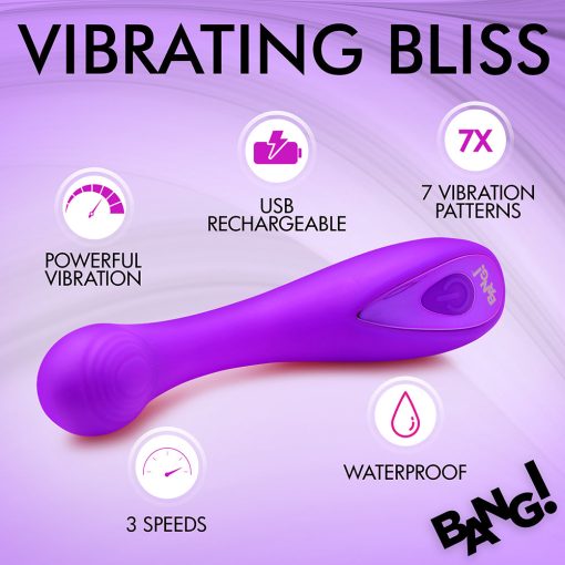 Bang! G-Spot Silicone Vibrator Purple - Image 12
