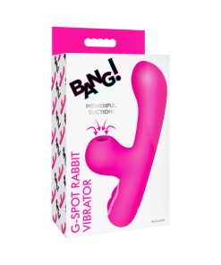 Bang! Mini Suction Rabbit Vibrator – G-Spot & Clit Stimulator (Pink)