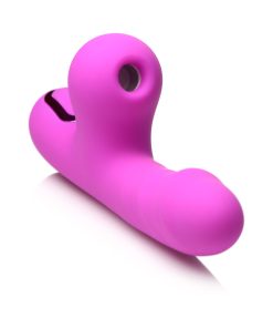 Bang! Mini Suction Rabbit Vibrator – Dual Stimulation (Purple, Rechargeable)