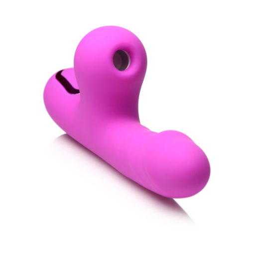 Bang! Mini Suction Rabbit Vibrator – Dual Stimulation (Purple, Rechargeable) - Image 3