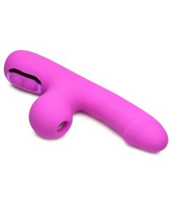 Bang! Mini Suction Rabbit Vibrator – Dual Stimulation (Purple, Rechargeable)
