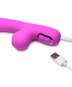 Bang! Mini Suction Rabbit Vibrator – Dual Stimulation (Purple, Rechargeable)