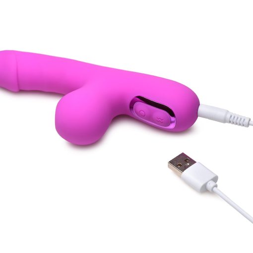 Bang! Mini Suction Rabbit Vibrator – Dual Stimulation (Purple, Rechargeable) - Image 7