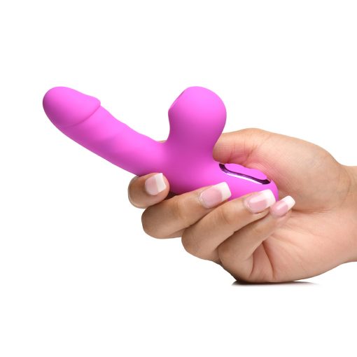 Bang! Mini Suction Rabbit Vibrator – Dual Stimulation (Purple, Rechargeable) - Image 8