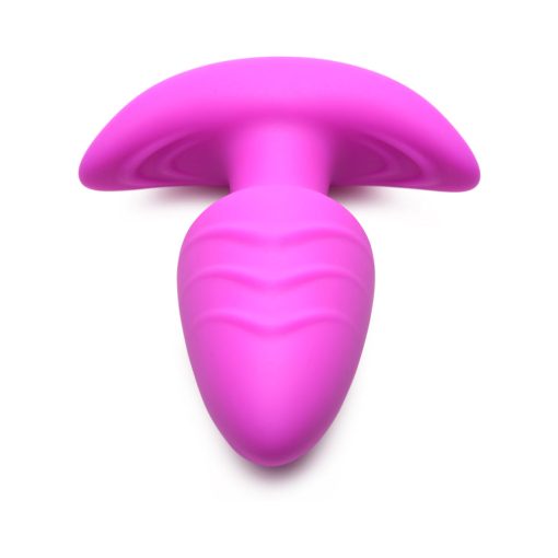 Bang! Rotating & Vibrating Silicone Butt Plug With Remote Purple - Image 4