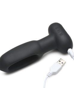 Flickers Bum Flick Flicking & Vibrating Silicone Butt Plug With Remote