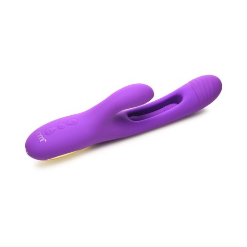 Flickers Tri-Flick Flicking Silicone Rabbit Vibrator - Image 2