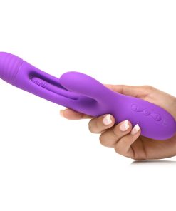 Flickers Tri-Flick Flicking Silicone Rabbit Vibrator