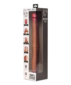 Jock Real Skin 15.75 In. Double Dildo Medium