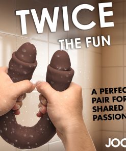 Jock Real Skin 17.75 In. Double Dildo Dark
