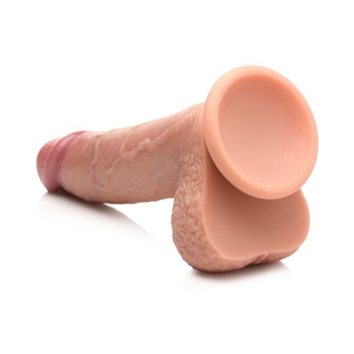 Jock Real Skin 8 In. Silicone Dildo With Balls Medium - Image 7
