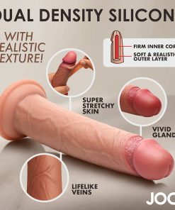 Jock Real Skin 8.5 In. Silicone Dildo Medium