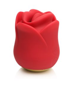 Lickgasm Kissing & Vibrating Rose Clitoral Stimulator Red