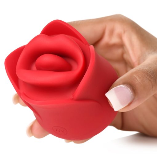 Lickgasm Kissing & Vibrating Rose Clitoral Stimulator Red - Image 8