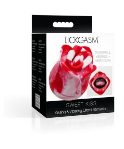Lickgasm Kissing & Vibrating Rose Clitoral Stimulator Swirl