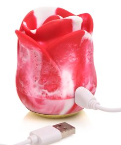 Lickgasm Kissing & Vibrating Rose Clitoral Stimulator Swirl