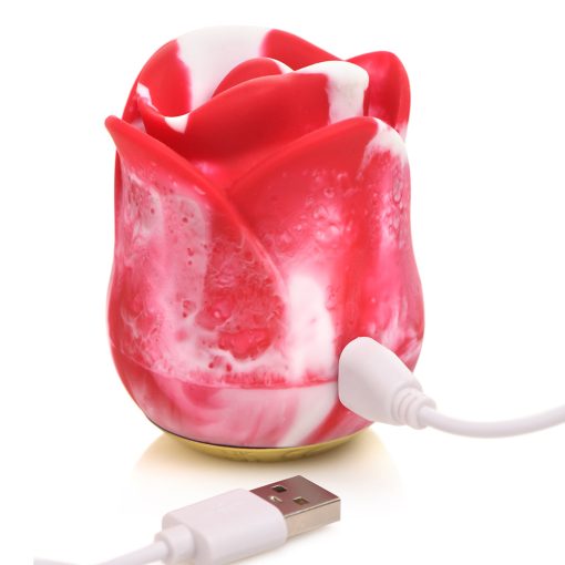 Lickgasm Kissing & Vibrating Rose Clitoral Stimulator Swirl - Image 5