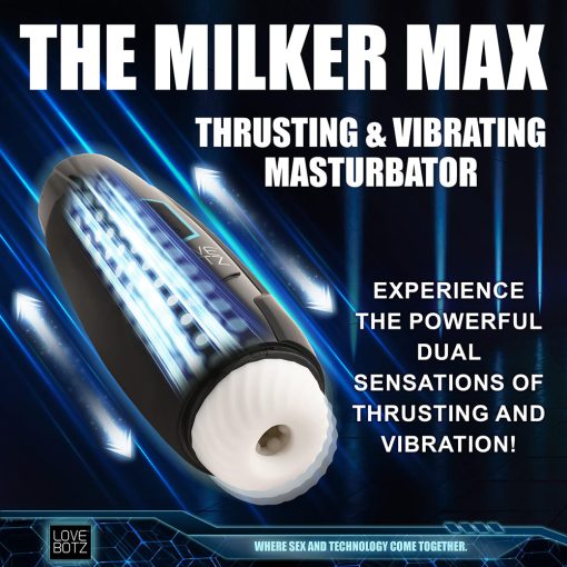 Lovebotz The Milker Max 14X Thrusting & Vibrating Masturbator - Image 10