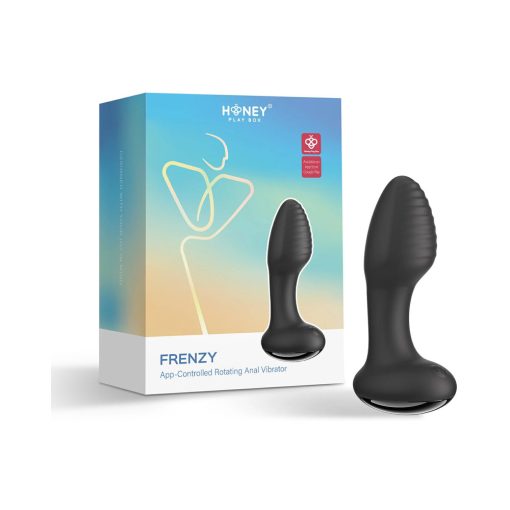Frenzy app-controlled rotating anal plug – compact waterproof beginner toy