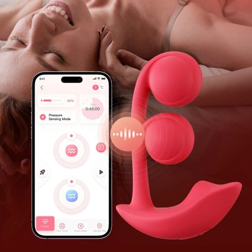 Honey Play Box Melody Pressure Sensing App-Controlled Twin Balls Dual Vibrator - Image 3