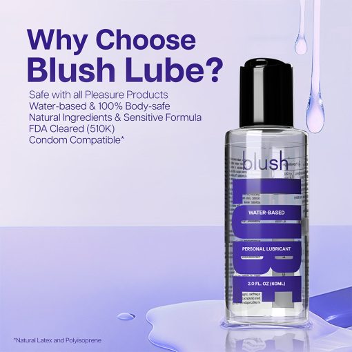 Blush Lube Water-Based 2 Oz. - Image 2