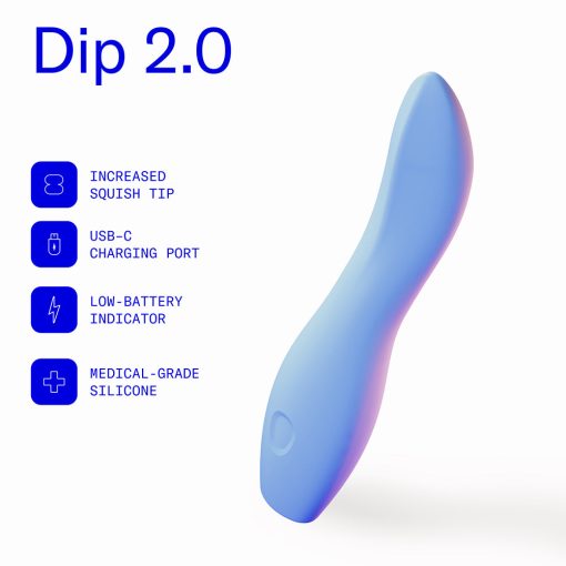 Dame Dip 2.0 Classic Vibrator Periwinkle - Image 5