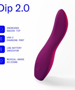 Dame Dip 2.0 Classic Vibrator Plum