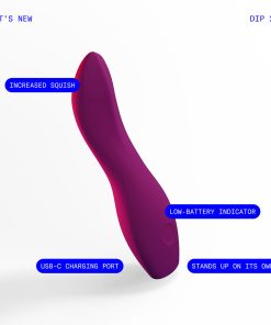 Dame Dip 2.0 Classic Vibrator Plum