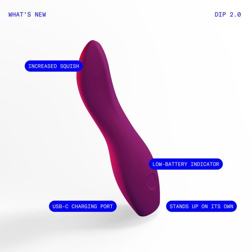 Dame Dip 2.0 Classic Vibrator Plum - Image 6