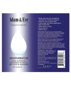 Adam & Eve Masturbator Lubricant 4 oz – Water-Based Lube for Male Toys