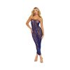 Dreamgirl Strapless Lace Bodystocking Gown With Shrug Eclipse O/S