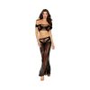 Dreamgirl Bandeau Bralette And Maxi Skirt Set Black O/S