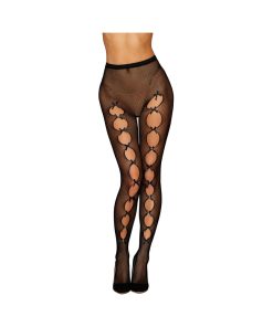 Dreamgirl Fishnet Pantyhose With Cut-Out Details Black O/S