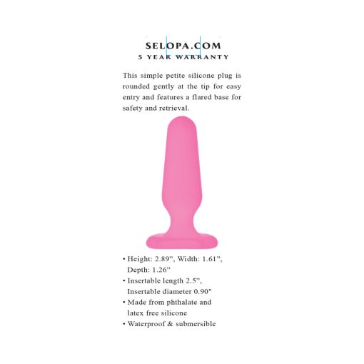 Selopa Petite Plug Silicone Pink - Image 7