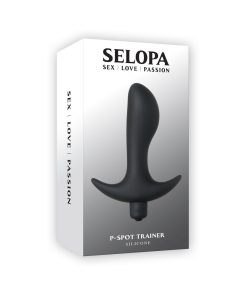 Selopa P-Spot Trainer Battery Operated Prostate Vibe Silicone Black